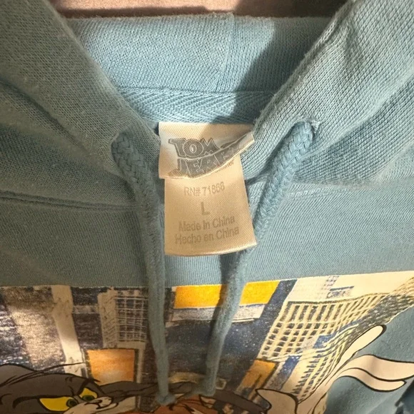 Tom & Jerry Blue Graphic Hoodie - Picture 2 of 4